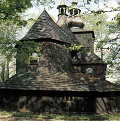 Zabytkowy drewniany kościółek p.w. św. Barbary w Bielsku-Białej